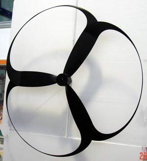 Windrad-Prototyp aus Kohlefaser